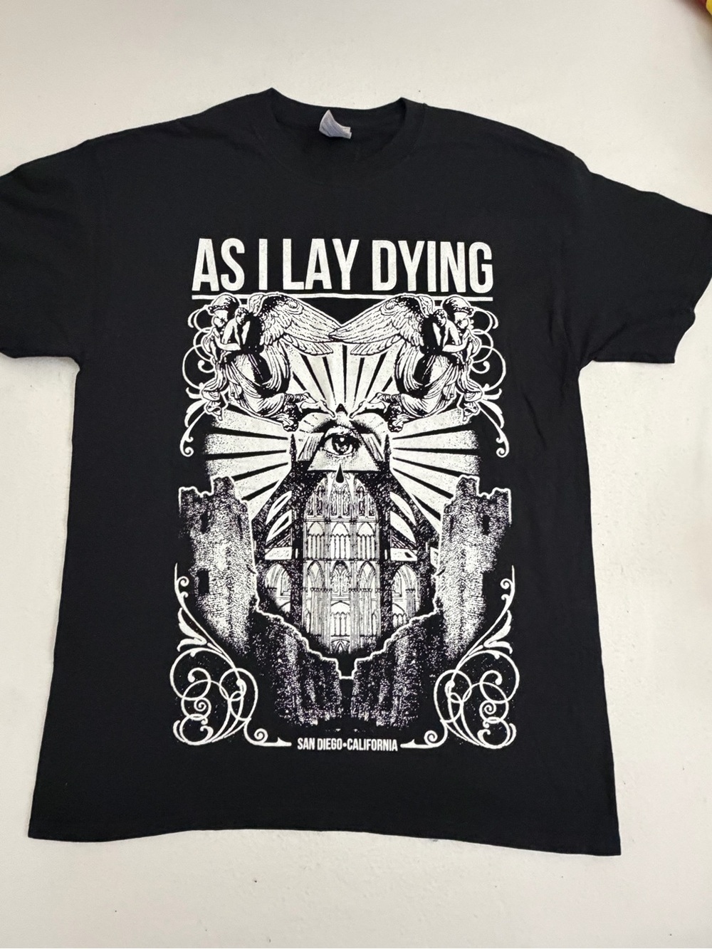 As I Lay Dying Graphic Band Tee Medium Black